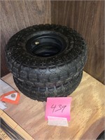 PAIR OF SMALL TIRES