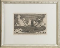 Alexander Hogg View of the Ice Islands Lithograph