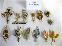 Leaf Brooches/Pins