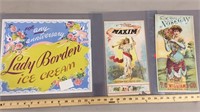 Vintage Tobacco & Lady Borden Posters