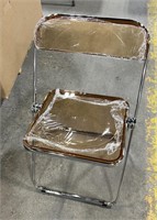 TRANSPARENT BROWN FOLDING CHAIR