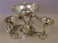 Victorian silver plate epergne centrepiece