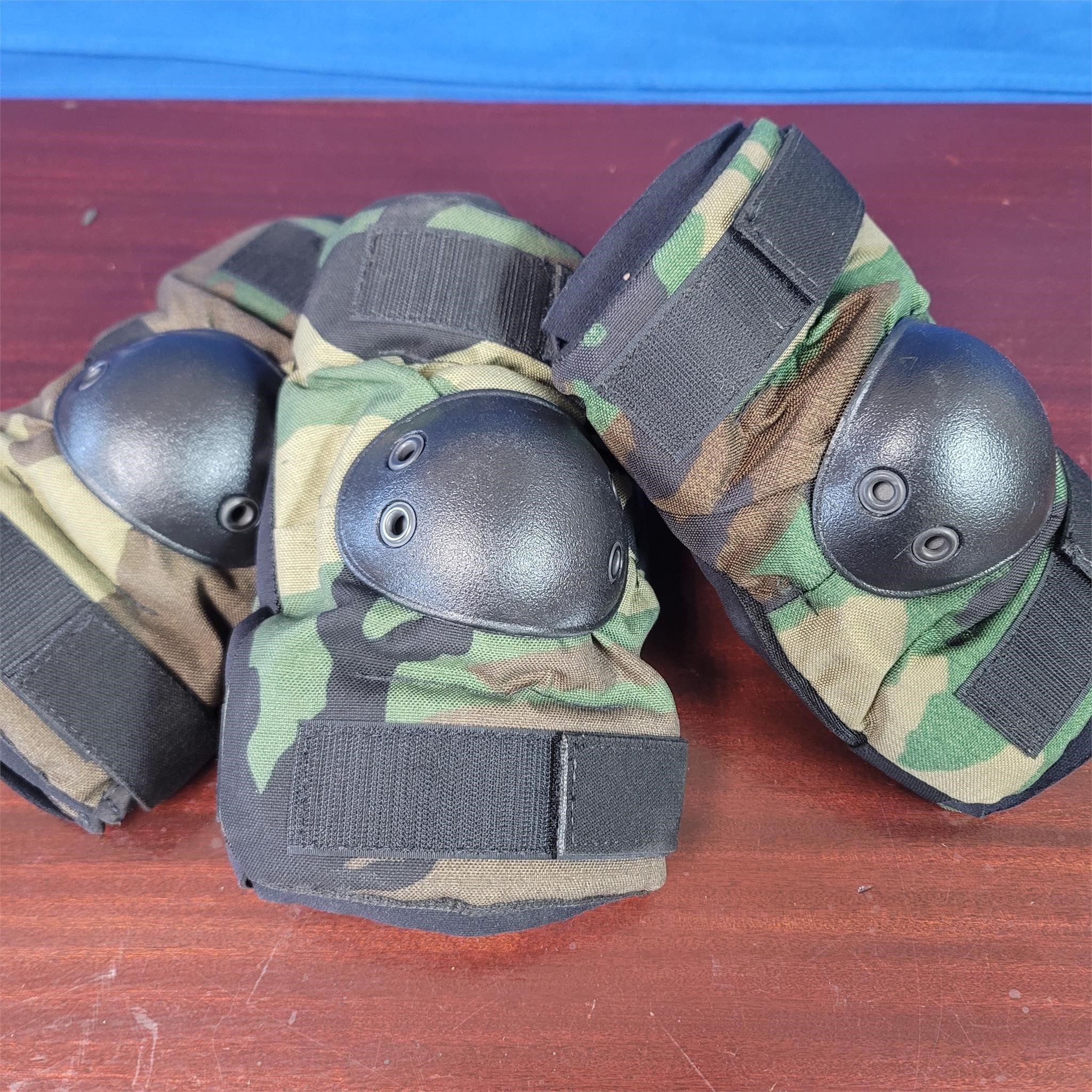 3 Sets of Camo Elbow Pads