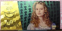Alice in wonderland 24K gold-plated banknote