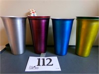 6 METALIC PARTY CUPS
