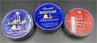 3 Vtg Tobacco Tins Dunhill Nightcap & Standard