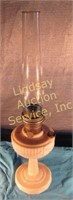 Aladdin Lincoln Drape Alacite lamp w/ chimney