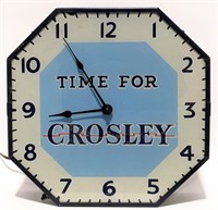 Vintage Crosley Radio Advertising Lackner Clock