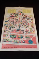 1939-40 New York Worlds Fair Things to See Map