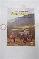 1962 Montana Highway Map - Big Sky Country