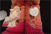 Antique Honeycomb PopUp Valentine Card