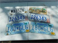 Minnesota license plates.