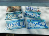 Another lot of Minnesota license plates.