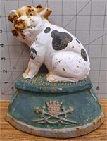 Cast iron pig door stop