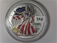1999 Colorized American Silver Eagle Dollar