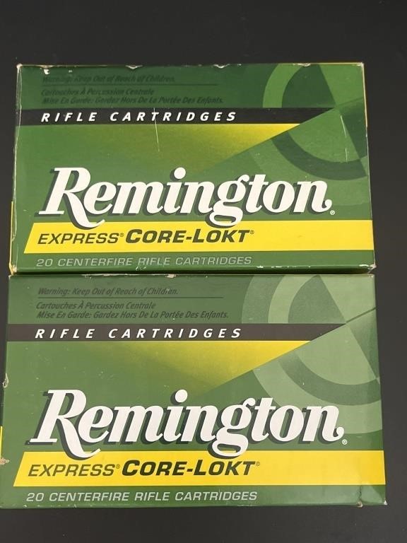 (2) Boxes Remington 30-06 Ammo