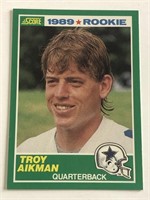 1989 Score Troy Aikman Rokie Card Cowboys HOF 'er
