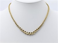 18k Gold Brilliant 5.00 ct Diamond Tennis Necklace