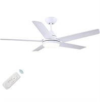 New Yuhao 48" ceiling light fan in white