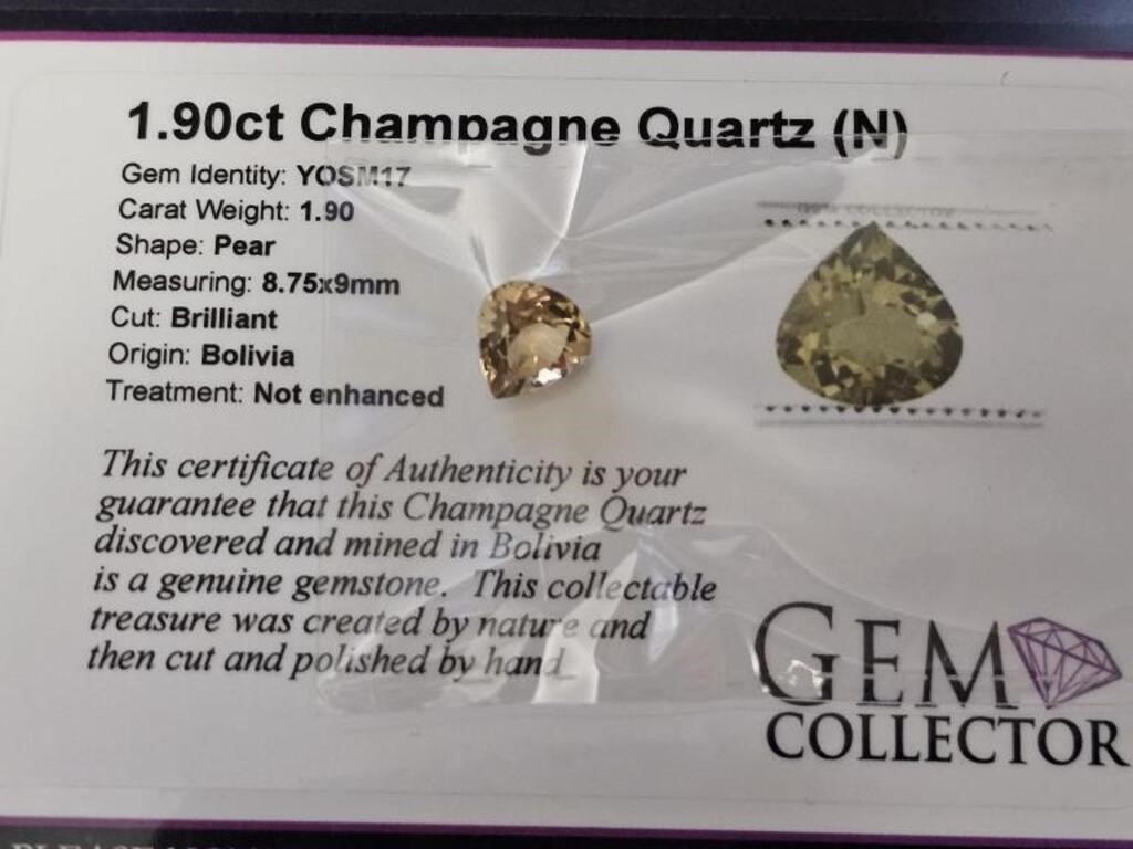 1.90ct Champagne Quartz