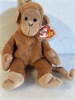 Rare (with errors) Ty Beanie Baby Bongo, 1995,