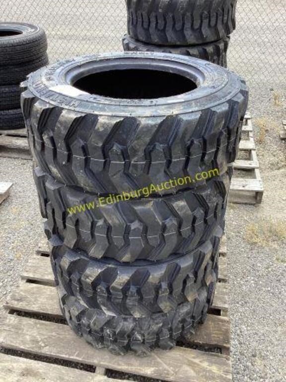 SET (4) NEW 10-16.5 SKS1 SKID STEER TIRES