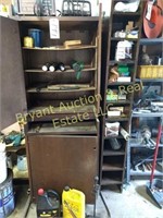 Cabinet, flashlights, battery chargers, etc