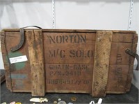 NORTON CANADIAN MILITARY MOTORCYCLE PARTS CRATE
