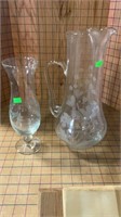 Princess house pitcher in glass