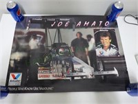 2 posters American dragster driver Joe Amato