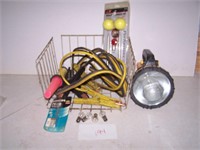 jumper cable,bulbs,flash lights