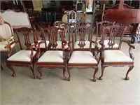 Set of 8 Mahogany Chippendale Chairs