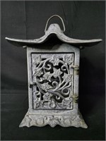 Vintage Cast Iron Japanese Garden Lantern