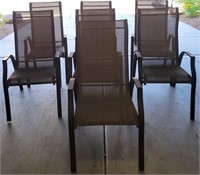 J - LOT OF 7 PATIO CHAIRS (G1 1)