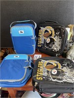 2 Steelers & artic zone lunch bags