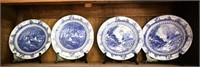 4 Royal Doulton Plates w/ Stands