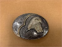 Western and Cowboy Belt Buckle - Bald Eagle's Head