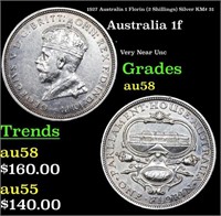 1927 Australia 1 Florin (2 Shillings) Silver KM# 3