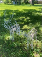 Wire Reindeer Yard Art