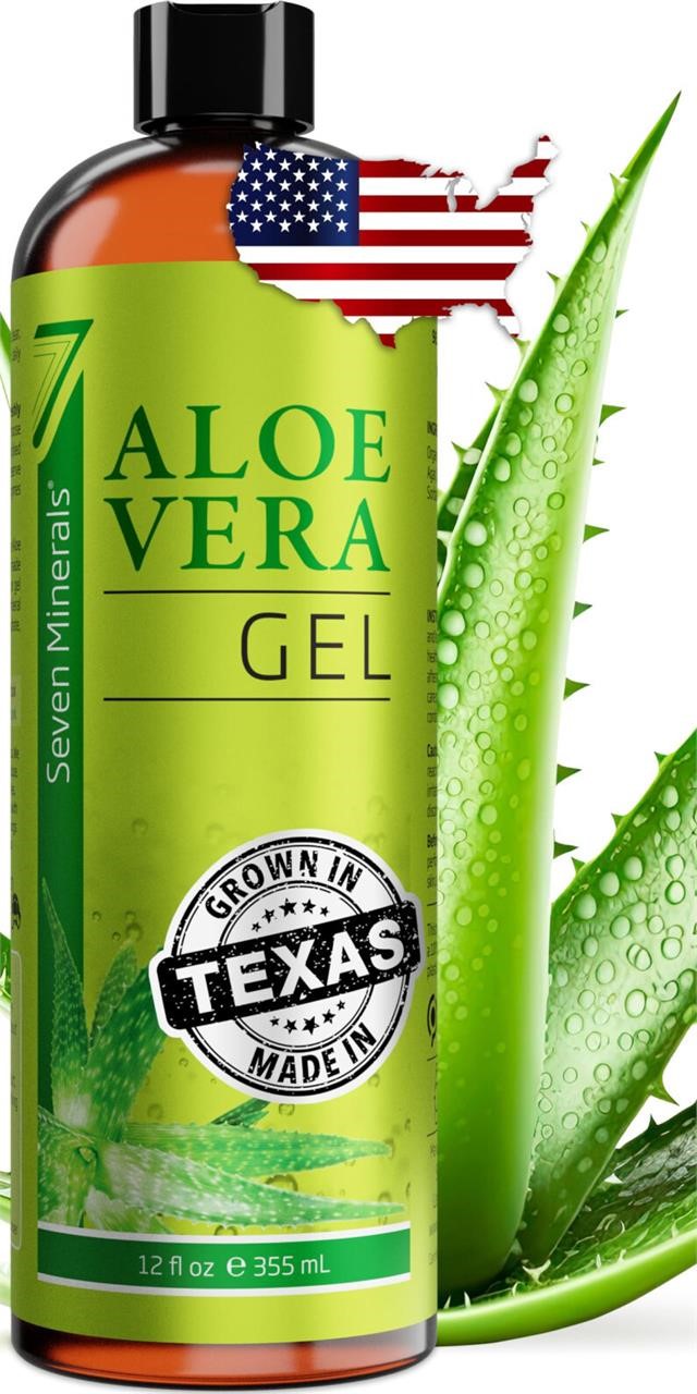 2 PACK Seven Minerals Organic Aloe Vera Gel