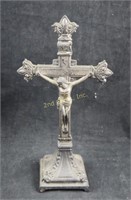 Vtg Art Deco Ornamental Religious Crucifix Cross