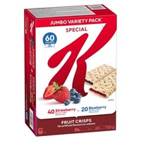 60-Pk Special K Fruit Crisps, 25g