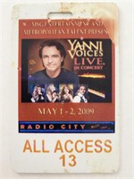 Yanni Backstage Pass
