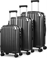 Expandable Luggage  20/24/28 Spinner  Black.