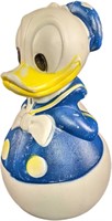 Vintage Roly Poly Tumbling Plastic Donald Duck Toy