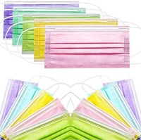 50pcs/Pack Colorful Disposable Masks Breathable