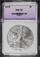 2018 AMERICAN SILVER EAGLE APCG PERFECT GEM BU