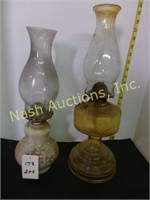 2 oil lamps