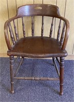 Spindle Back Captains Chair