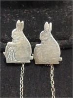 Vintage Sterling Silver Webster Co.Bunny Rabbit